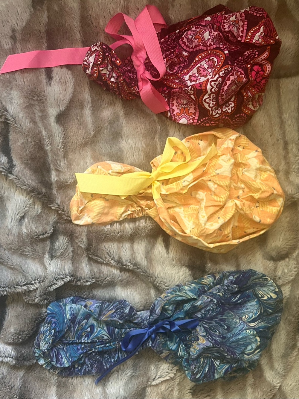 Scrub caps - Pink, Yellow, Blue